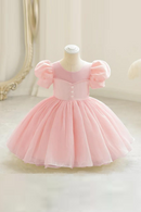 Girl Simple Princess Dress Fluffy Elegant Dresses Wedding for Bridesmaid Clothing