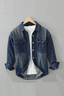 Men Summer Elastic Waist Fading Vintage Half Length Pants America Streetwear Bottoms