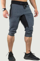 Men's Sports Gym Shorts elastic zipper pocket fitness man blend cotton Shorts jogger Shorts men sweatpants