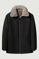 Winter Men's Parka Overcoming Mink Fur Casual Jacket Wear Fur Stand-up Collar Jacket winter Jacket and coat