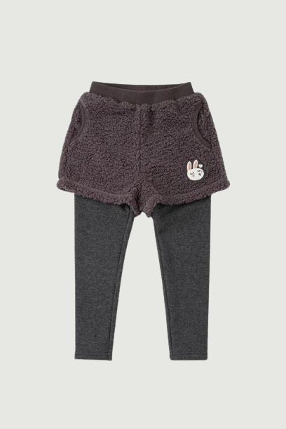 Winter kids girls solid pockets pants children boutique casual full-length pants