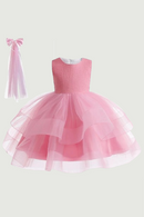 Flower Girl Dress For Wedding Formal Wedding Princess Evening Dresses Children Tulle Bridesmaids Costume