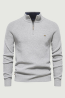 Autumn Cotton Zipper Cardigans for Men Casual Social Men Sweaters High Collar Warm Winter Knitted Sweater Men