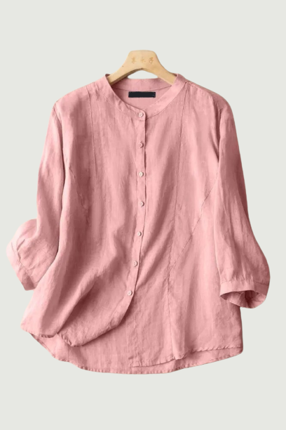 Summer Women's Blouse Solid Tops Female Casual Elegant Shirts Vintage