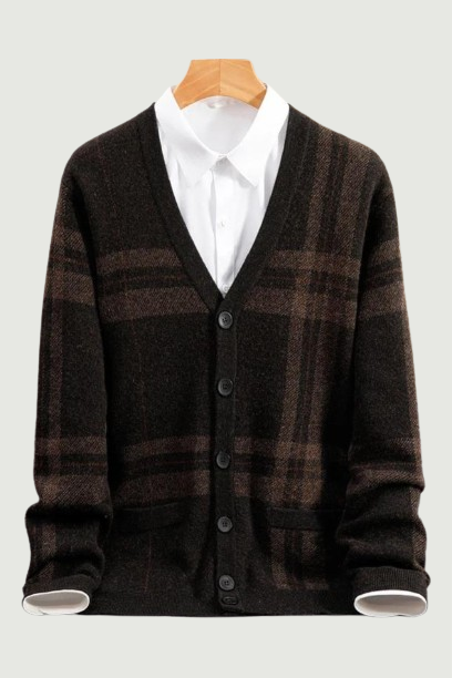 Autumn and Winter Cashmere Cardigan Men's Oversized Sweater Jacket