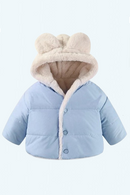 Warm Plush thickened down cotton clothes hooded wool collar cotton clothes