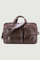 Genuine Leather Men's Briefcase First Layer of Briefcases Shoulder Bag for Men Travel Handbag Men Briefcase