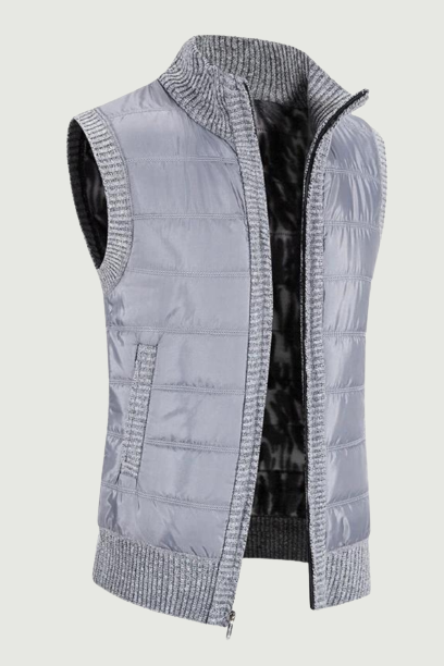 Autumn and Winter Men's Cotton Coat Warm Outer Wear Vest Cotton Vest Casual Sleeveless Jacket