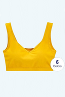 Women Tank-Top With Chest Pad Breathable Stretchable Sleeveless Sexy Casual