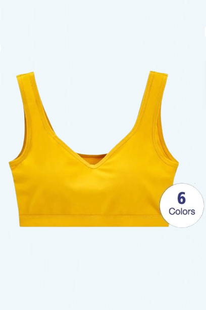 Women Tank-Top With Chest Pad Breathable Stretchable Sleeveless Sexy Casual