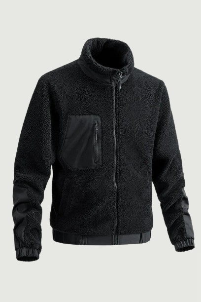 Autumn Winter New Lamb Fleece Coats Men's Stand Collar Thicker Warm Jackets Cardigan Outdoor Sport Casual Jacket for Men