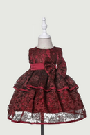 Summer Children Girls Wedding Dresses Elegant Sleeveless Solid Color Princess Birthday Party Dress Girl Birthday Clothing