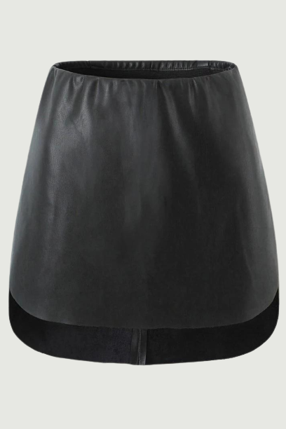 Women Autumn Street Style Side Zipper Mini Skirts Sexy Slim Mid Waist Chic Black Short Skirt