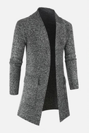 Casual Sweater Mens Long Cardigans Men Knitted Sweater Jackets Male Slim Cardigan Mens Knit Winter Coats Solid Cardigans