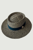 Women Summer Sun Straw Hats Handmade Crochet Concave Top Bee Fedoras Caps