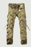 Men Cargo Pants Multi-pockets Baggy Casual Overalls Cotton Tactical Military Camouflage sweatpants Solid Trousers