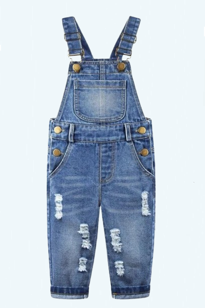 Kids Spring Autumn Baby Clothing Denim Trousers Jeans Jumpsuits Children Rompers Toddler Clothes