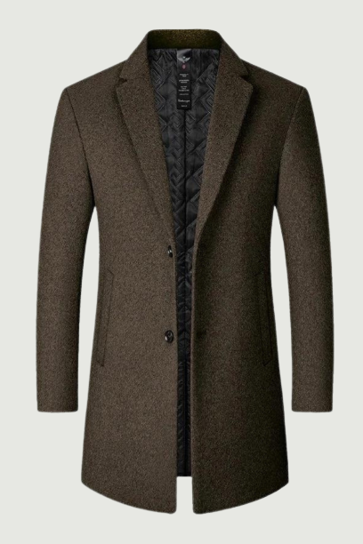 Winter coat men casual pockets luxurious male clothing pockets warm trench comfortable outwear