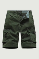 Summer Solid Letter Casual Shorts Multi-Pocket Men Cargo Shorts Oversized Beach Cargo Shorts