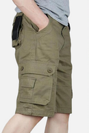 Cargo Shorts Men's Summer Casual Cotton Loose Overalls Baggy Multi-Pocket Army Military Trousers Tactical Shorts