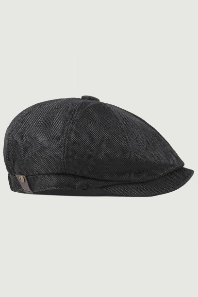 Men Newsboy Cap Thin Vintage Herringbone Octagon Spring Summer Cap Breathable Women Casual Striped Berets Flat Hat
