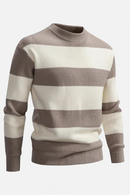 Clothing Men's Sweater Men's Knitted Long Sleeve Pullover Striped Casual Warm Men's Top