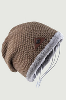 style bonnet Winter Hats for Men Knitting wool Beanie women Casual Cap men's Beanies velvet Solid Skullies