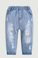 Kids Jeans Spring Children Pants Denim Trousers broken hole Child Clothing Clothes