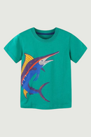 Summer Animals Short Sleeve Toddler Clothing Kids Tees Tops