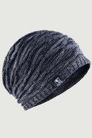 Knit fold hat thick warm beanies women winter hats Unisex Double-layer gorro plus velvet cap casual bonnet Men's  sport caps