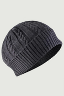 Casual Men's Skullies Knitted Wool Hats Soft Knitting Beanie Winter Cap Men Solid Color Knit Bonnet Outdoor skiing Caps