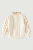 Spring Baby Girls Cotton Knitted Clothes Solid Sweater Infant Toddler Long Sleeve Pullover Tops Clothing