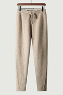 Cashmere Men's Business Casual Knitted Leggings Solid Pants Autumn Winter Thickened Warm