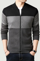 Men Jackets Patchwork Coat Autumn Winter Cardigans Sweaters Knitwear Warm Cardigans Men's Clothing