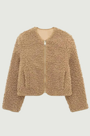 Wool Cropped Jackets for Women Coats Zip Soft Jacket Woman Casual Coat Women Autumn Outerwears