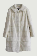 Genuine Mink Fur Coats Hooded Thick Warm Mink Coat For Winter Women High-End Quality Real Fur Long  Sleeve And Hem Removable