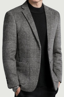 Wool Warm Men for Blazer Autumn Winter Men Smart Casual Classic Single Breasted Blazer