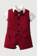 Summer Kids Boys Gentleman Clothing Sets Short Sleeve Toddler Boy Suits for Wedding