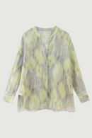 Summer Women Blouse Asymmetric Hem Side Vents Female Casual Loose Shirt