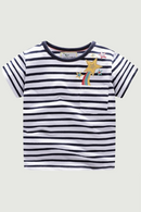 Cute Boys t shirt Regular Black white striped kids Sports Tops Pentagram for boys Girl Short Sleeve T-shirt