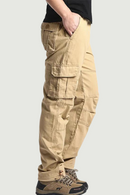 Men's Outdoor Sports Jogging Military Tactical Pants Elastic Waist Pure Cotton Casual Work Pants