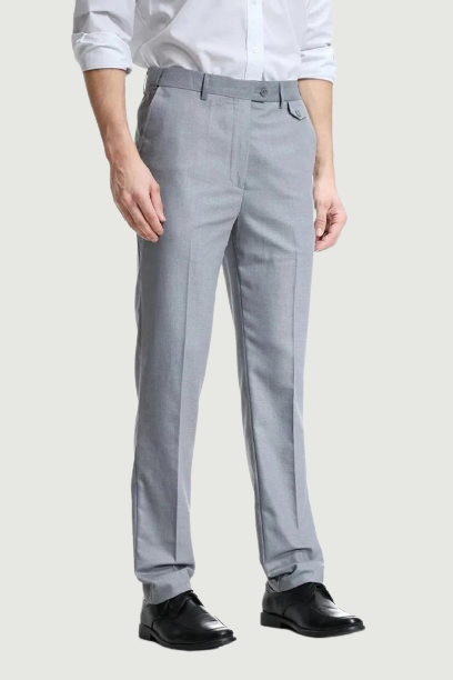 Men Straight Pants Pure Male Business Casual dress Pant Men Fat Slim Pants