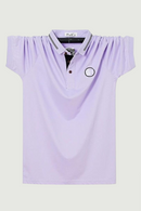 Summer Men Short Sleeve Polo Shirt Business Casual Classic Fat Loose Solid Polos Brand Clothing Tops