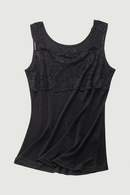 Camisole Lace Sexy Versatile Show Slim Round Neck Comfortable Vest Bottom Woman