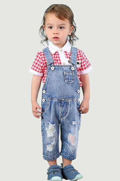 Kids Overalls Spring Autumn Boys Girls Bib Suspender Jeans Soft Cotton Denim Trousers Children Clothing Clothes