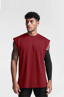 Men Breathable Exercise Tank Top Sports Casual Sleeveless T-shirts Gym Clothing
