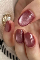 nails set Beautiful cat eyes short almond tips faux press on acrylic false nail supplies