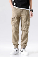 Spring Autumn Cargo Pants For Men Loose-fit Casual Cargo Pants
