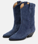 Boots Winter Autumn Mid Calf Block Heel Slip On Sexy Pointy Toe Runway Dress Shoes