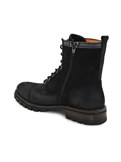 Mid-Top Lace-Up Combat Boots